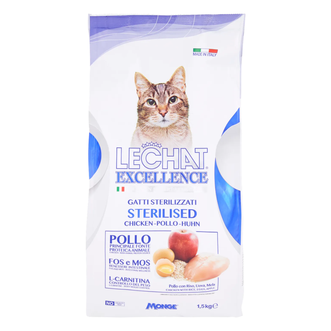 LeChat Excellence Cat Sterilised Chicken 1.5kg