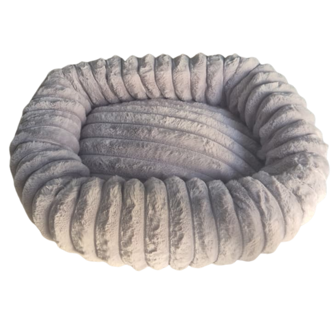 Rectangular Pet Bed Grey 75x60cm