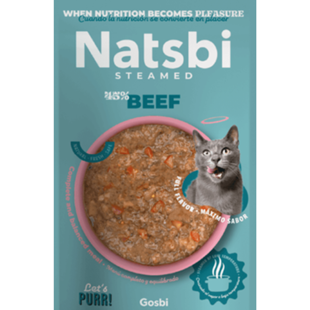 Natsbi Cat Steamed Beef 80g