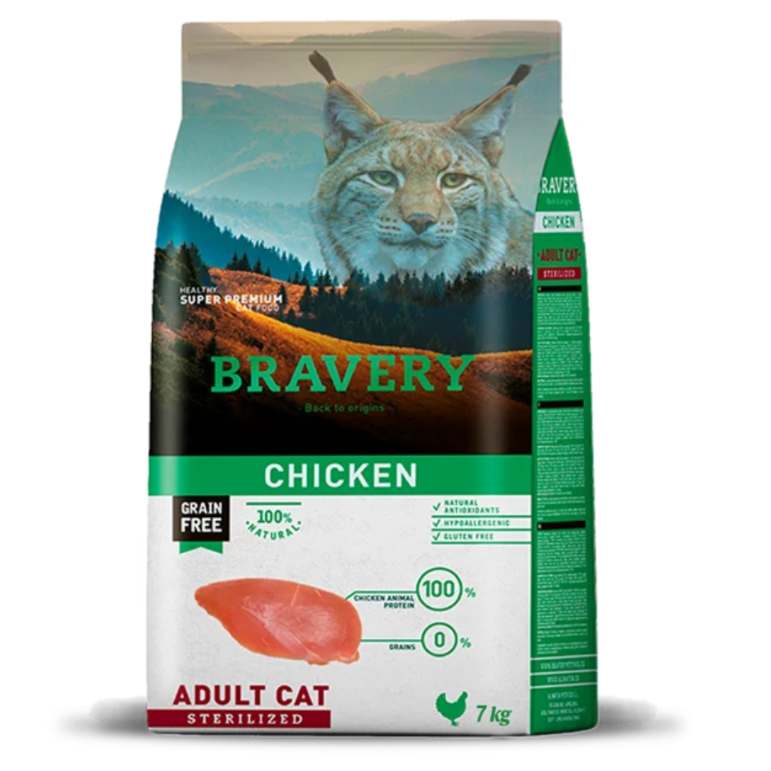 Bravery Sterilised Cat Chicken 2kg