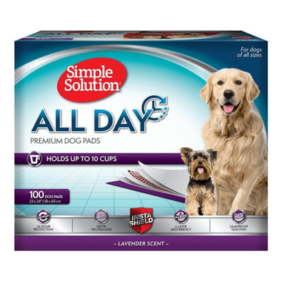 Simple Solution Puppy Pads 58x60cm 100 Pads Lavender