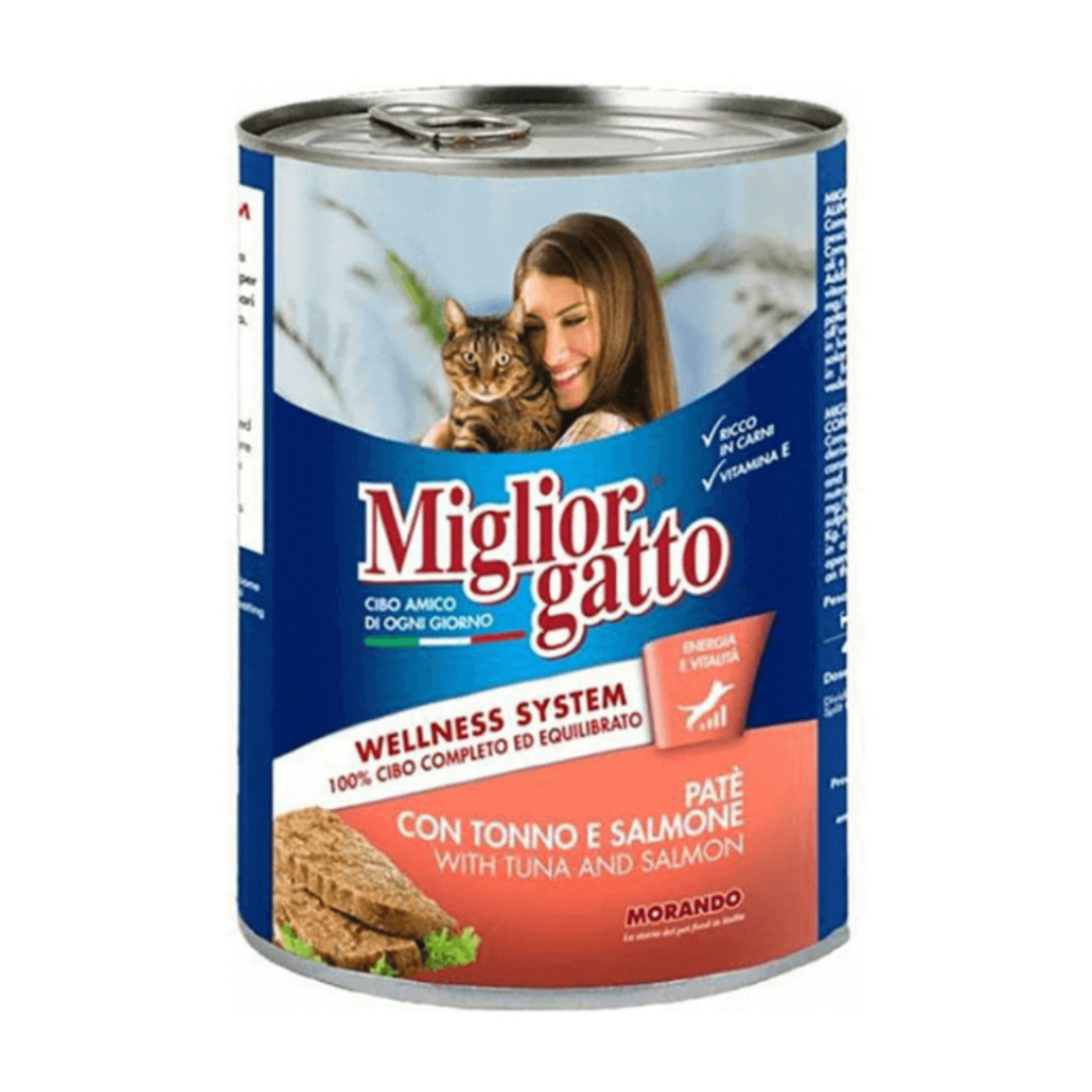 Migliorgatto Cat Tuna and Salmon Pate 400g