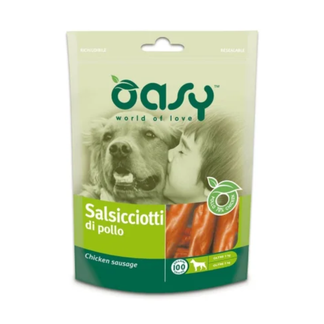 Oasy Dog Treat Chicken Sausages 100g