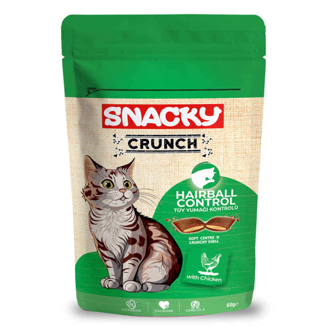 Snacky Cat Treat Hairball Control Chicken 60g