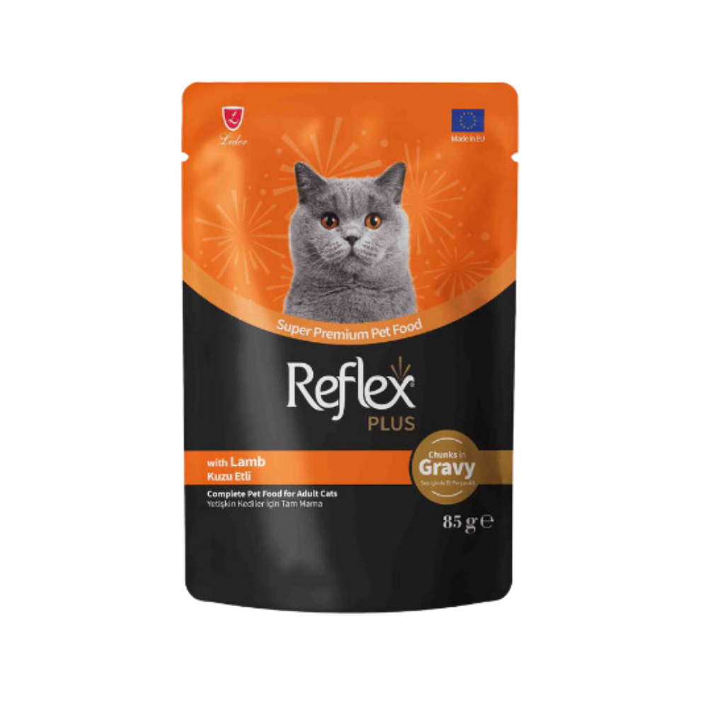 Reflex Plus Cat Lamb Chunks in Gravy 85g