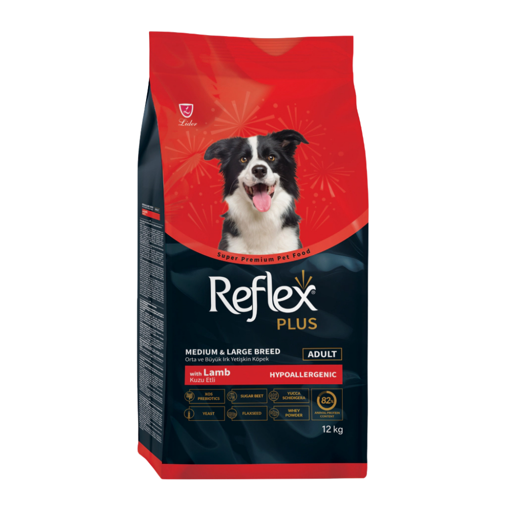 Reflex Plus Dog Medium & Large Breed Lamb 12kg