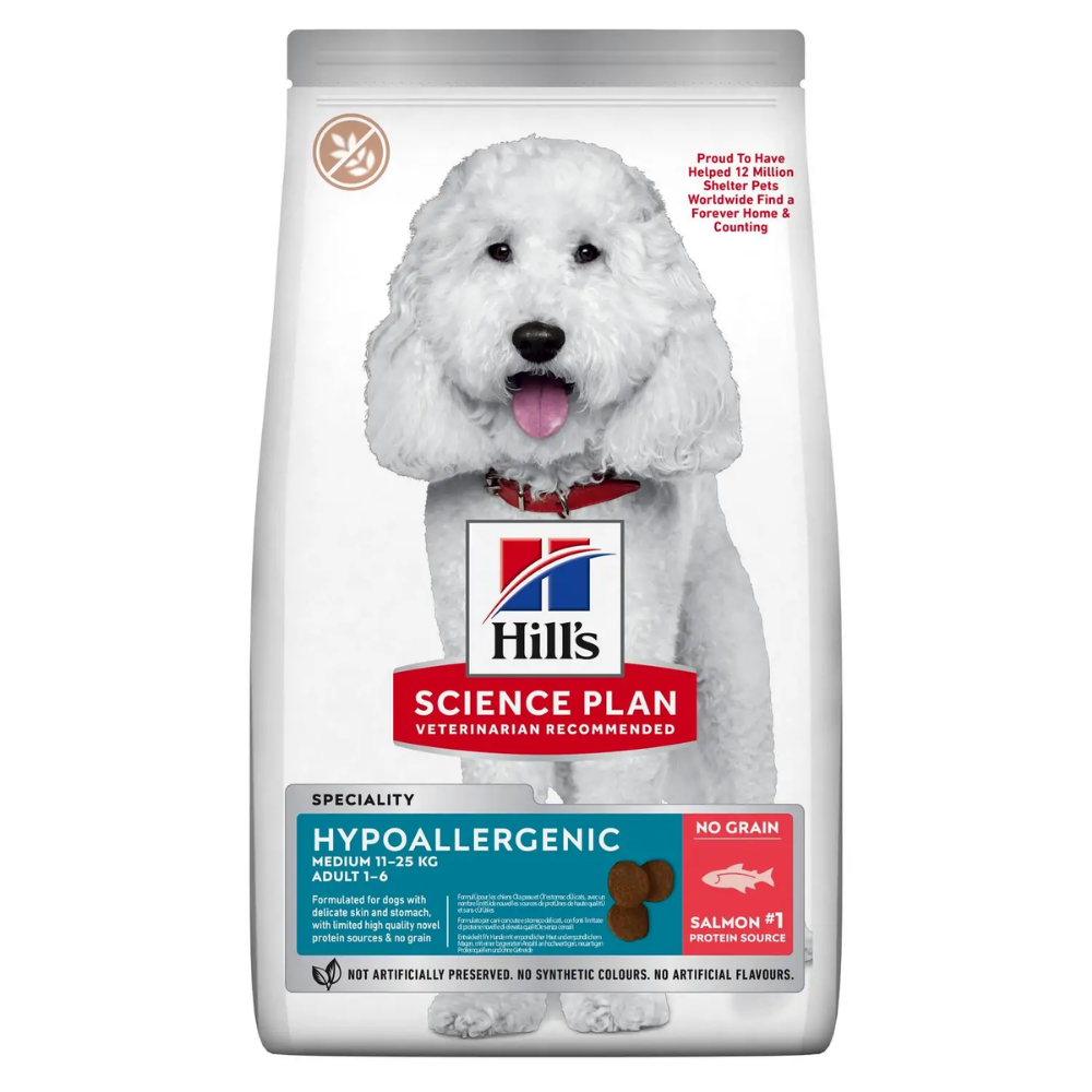 Hill's Science Plan Hypoallergenic Medium Breed Salmon 12kg