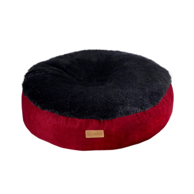 سرير دائري من القطيفة من فيلين جو، أحمر، 52 سم