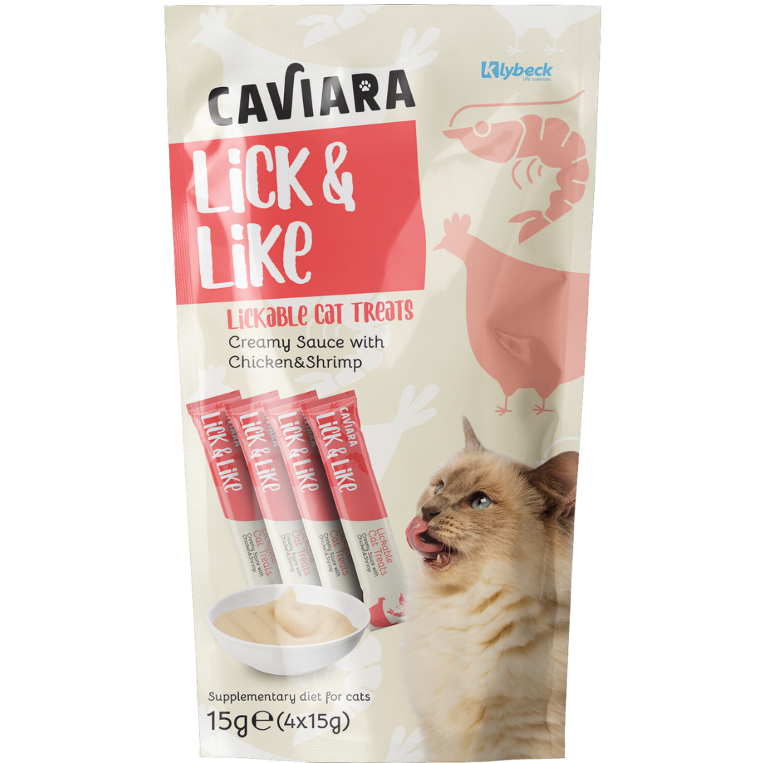Caviara Cat Treat Chicken & Shrimp 4x15g
