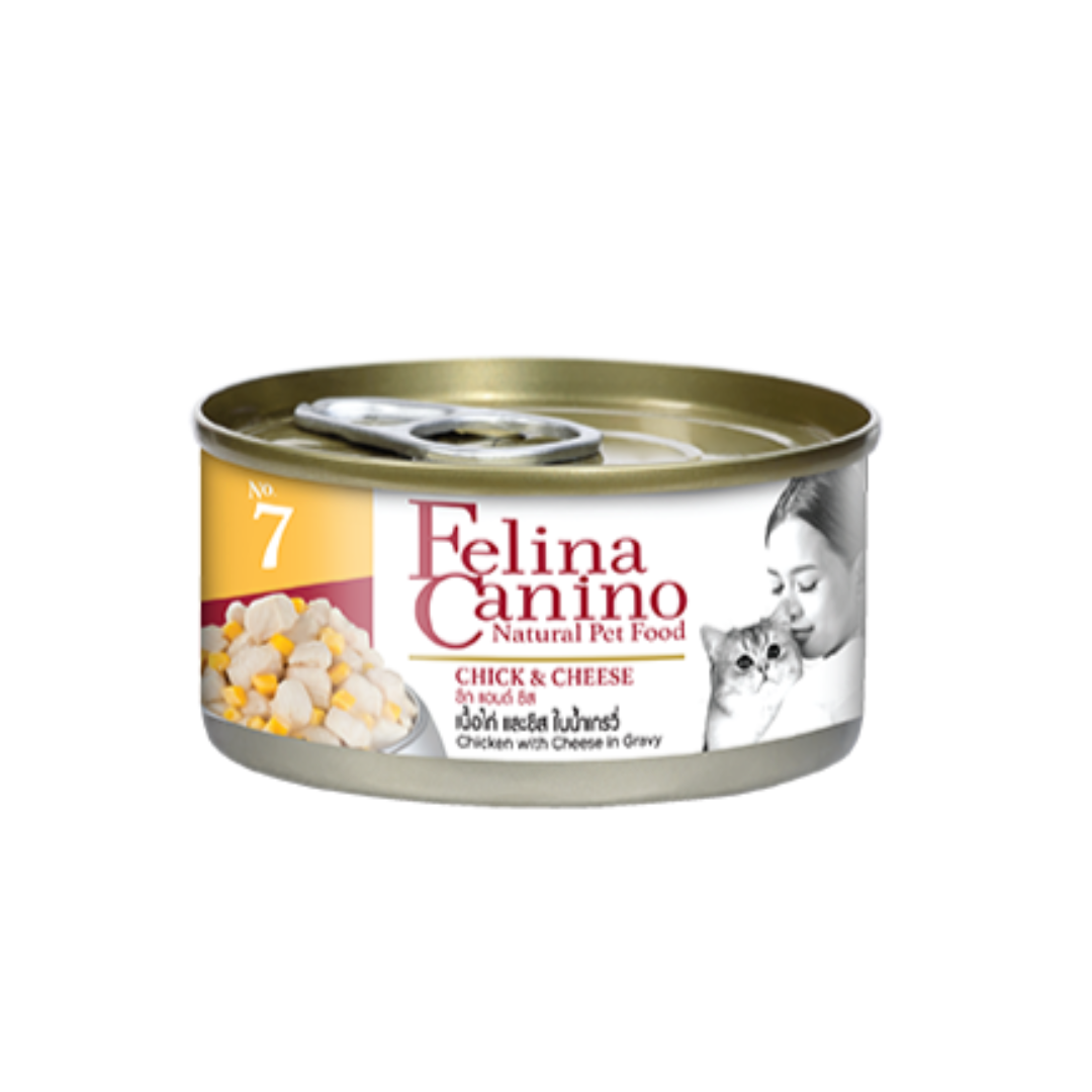 Felina Canino Cat Chicken & Cheese in Broth 70g