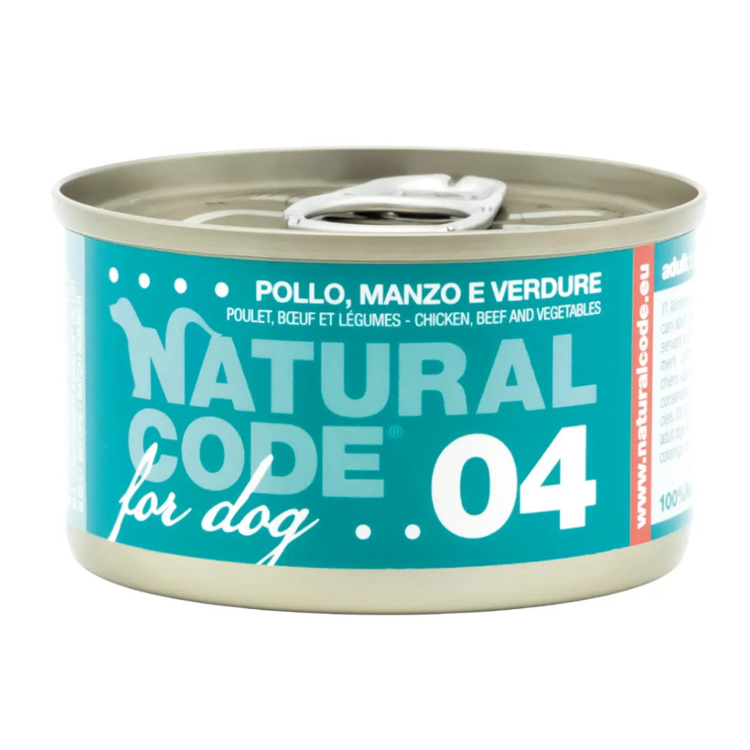 Natural Code Dog Chicken, Beef & Vegetables 90g