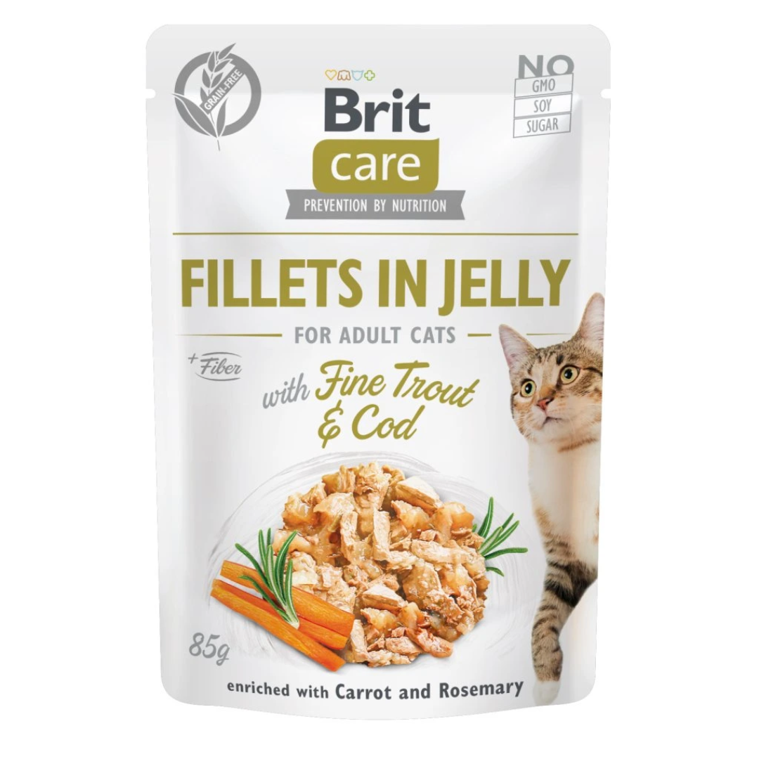 Brit Care Cat Trout and Cod in Jelly 85g