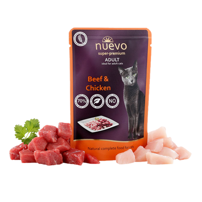 Nuevo Cat Beef & Chicken 85g