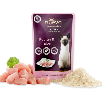 Nuevo Kitten Poultry & Rice 85g