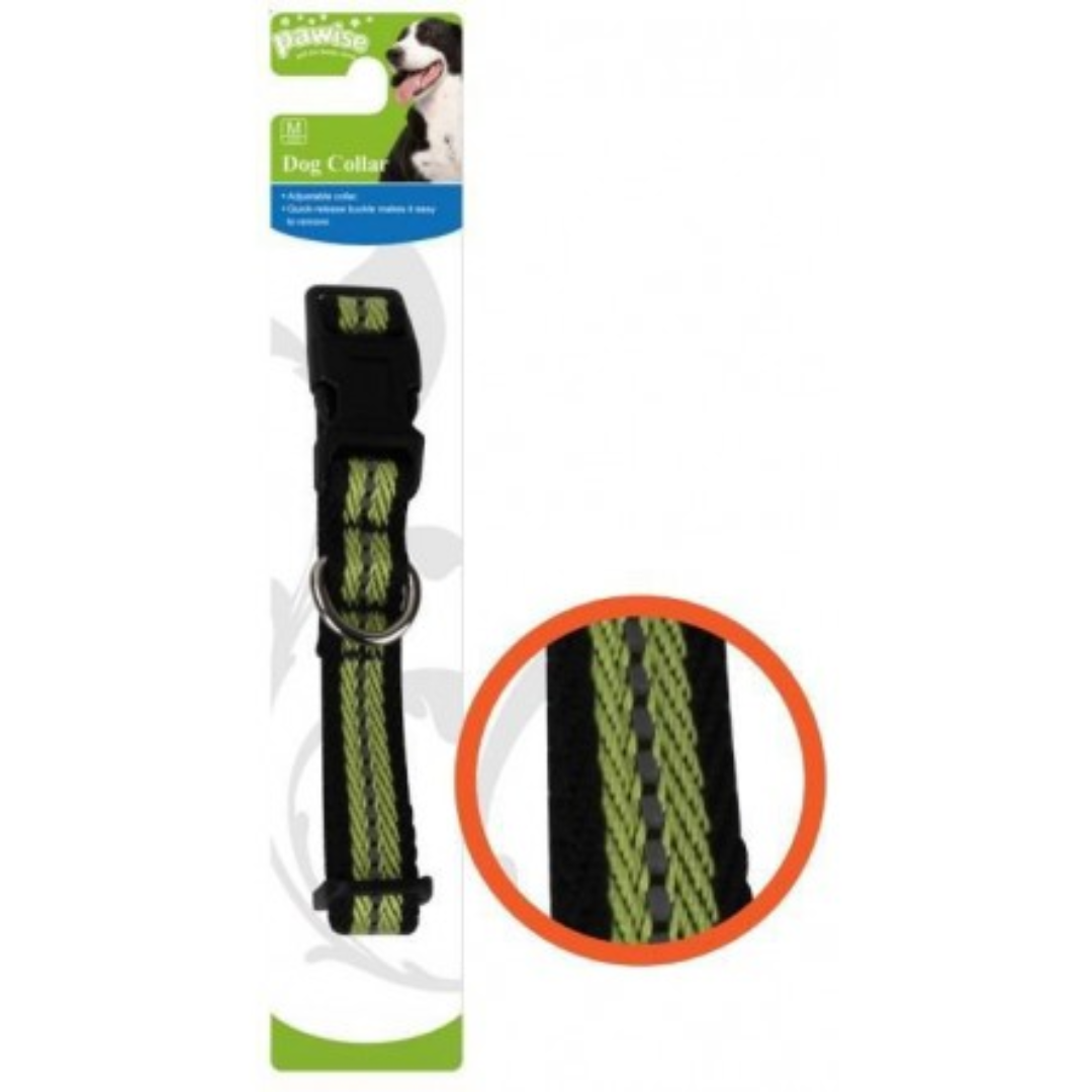 Pawise Dog Reflective Collar Green