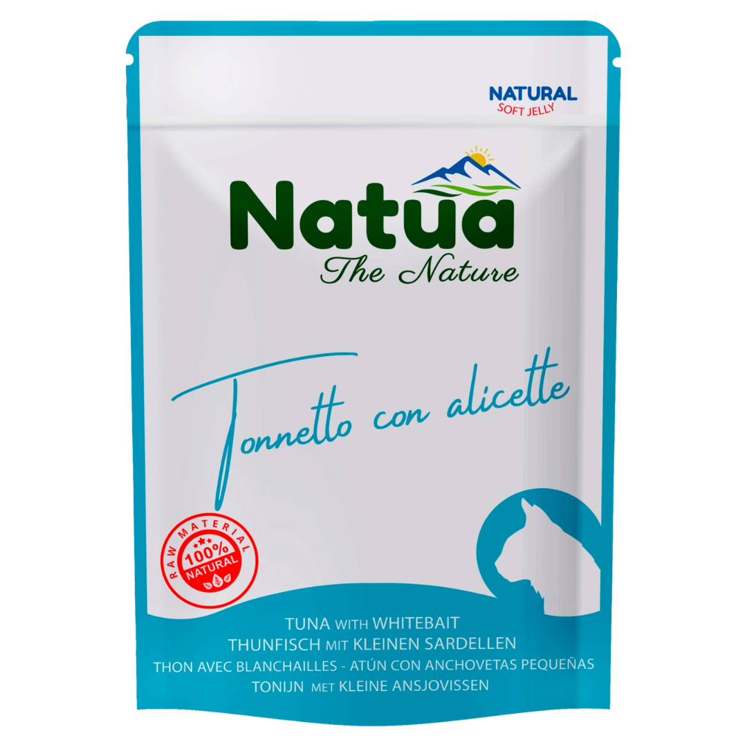 Natua Cat Tuna & Whitebait in Jelly 70g Pouch