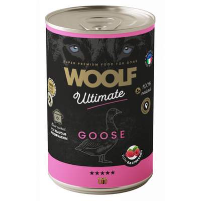 Woolf Dog Goose with Raspberry 400g