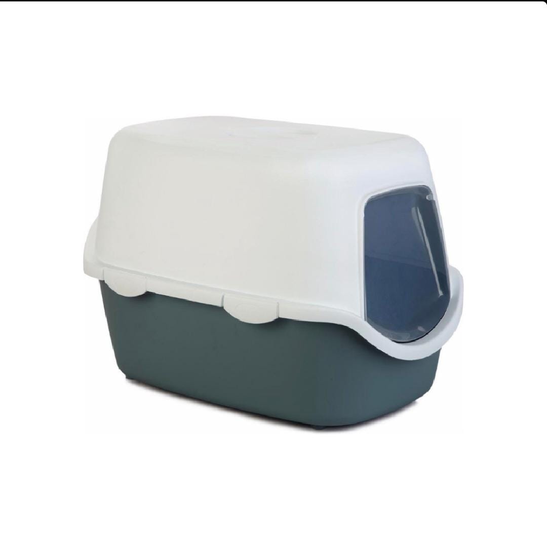 Stefanplast Cathy Hooded Litter Box Blue 56x40x40cm