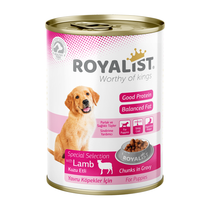 Royalist Puppy Lamb Chunks in Gravy 400g