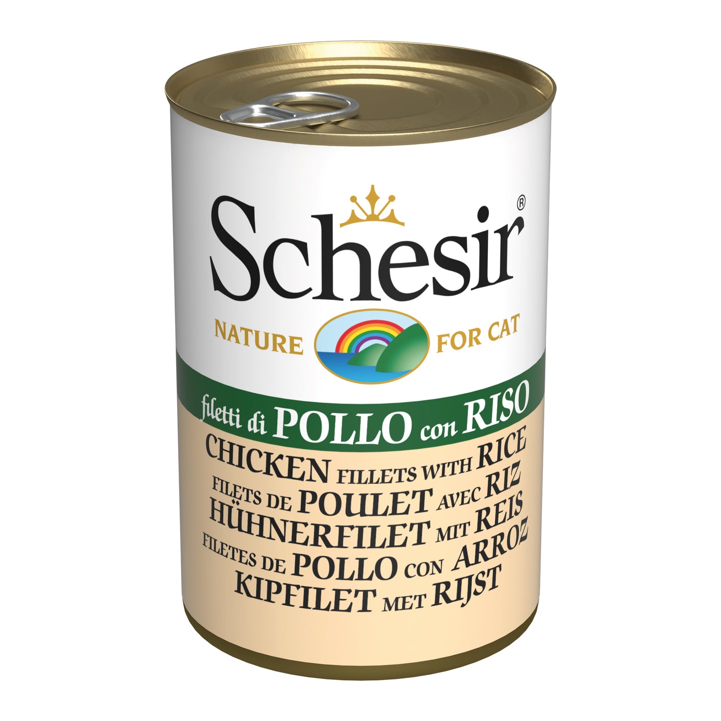Schesir Cat Chicken & Rice 140g Tin