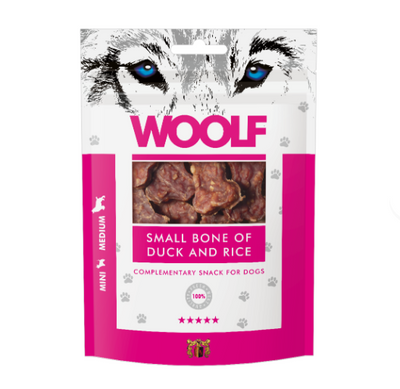 Woolf Small Bone Duck & Rice Treats 100g