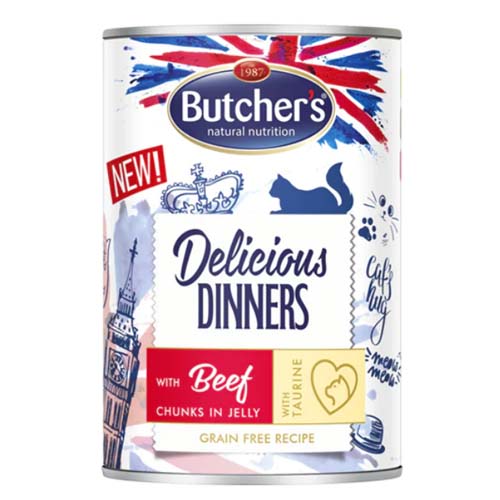 Butcher's Cat Delicious Diner Beef Chunks in Jelly 400g