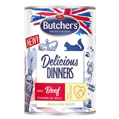 Butcher's Cat Delicious Diner Beef Chunks in Jelly 400g