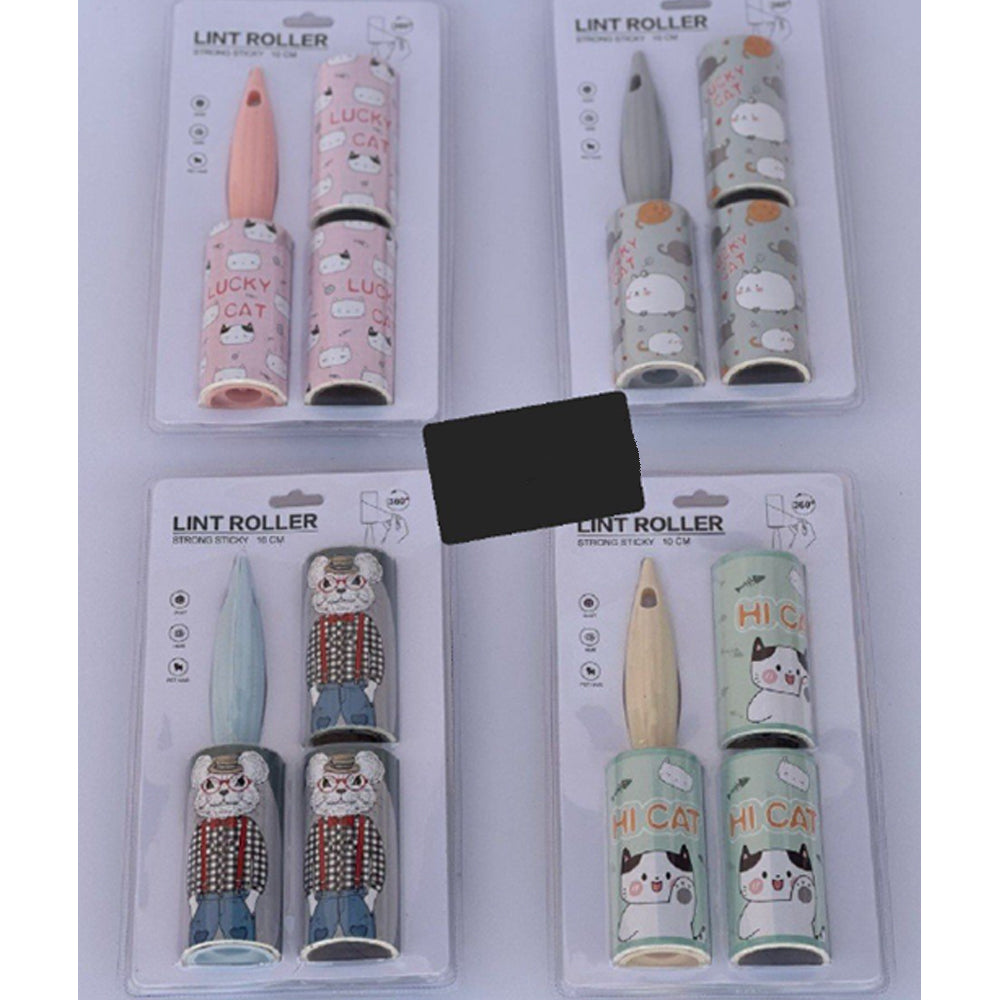 Pet Lint Roller with 2 Replacement Rollers