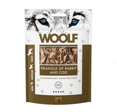 Woolf Rabbit & Cod Treats 100g