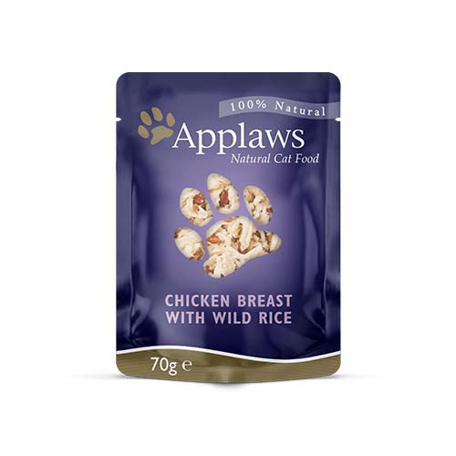 Applaws Cat Chicken Rice in Broth 70g pouch Bayt Al Aleefa Pet