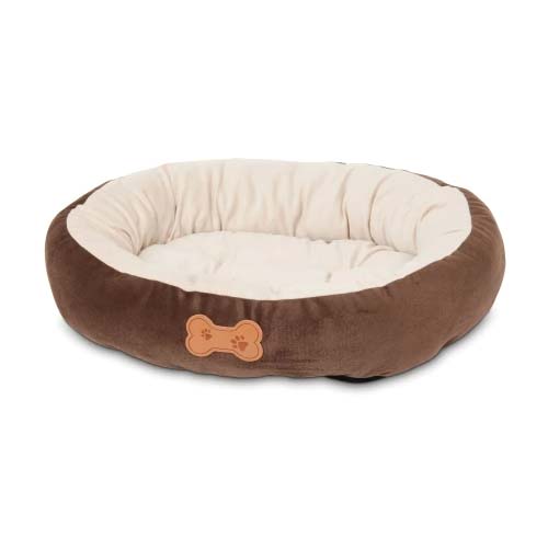 Aspen Pet Bone Applique Oval Pet Bed 50x40cm