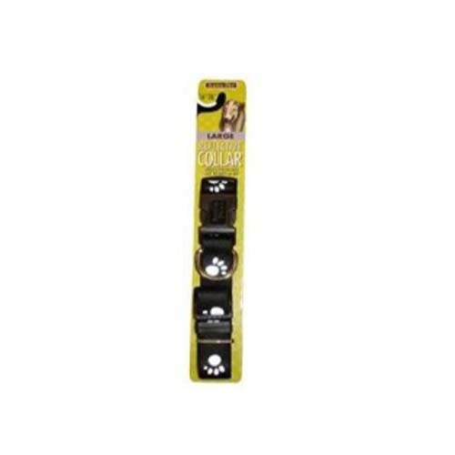 Aspen Pet Reflective Paw Black Collar