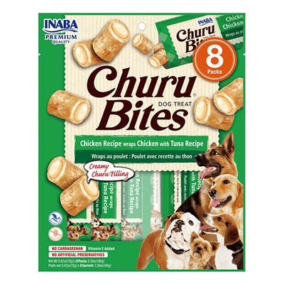 Churu Dog Chicken & Tuna Bites 8 x 12g