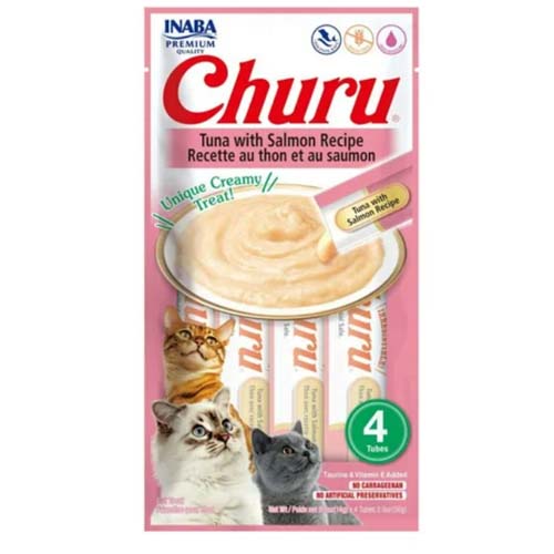 Churu Cat Tuna & Salmon Puree 4 x 14g