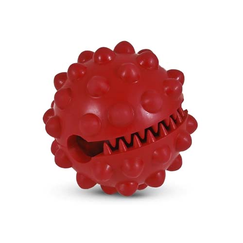 Dogzilla Rubber Treat Dispensing Dog Toys Small Red