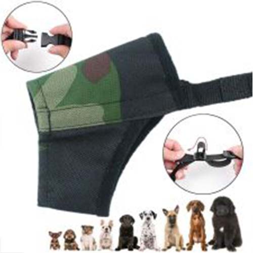 Green Camo Nylon Dog Muzzle