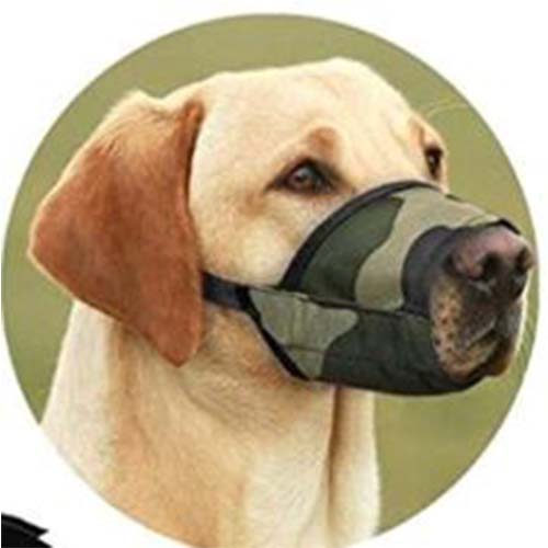Green Camo Nylon Dog Muzzle