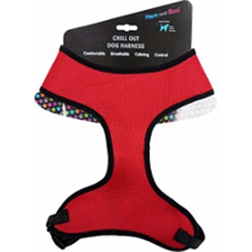 Hem & Boo Soft Mesh Dog Harness Red