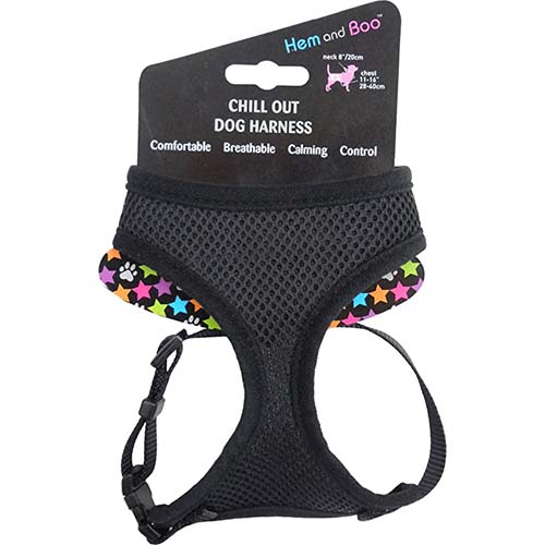 Hem & Boo Soft Mesh Harness Black