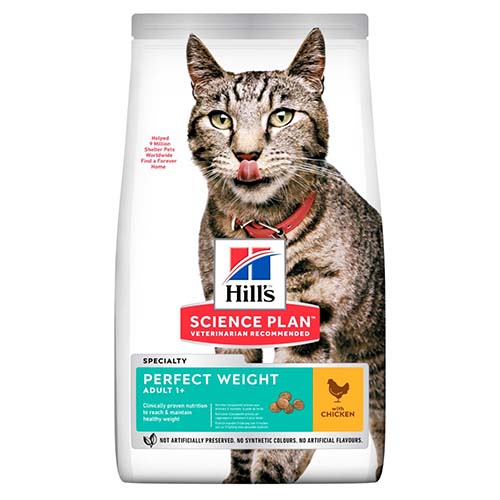 Hill's Science Plan Perfect Weight Cat Food with Chicken 2.5kg