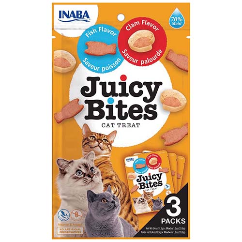 Juicy Bites Fish & Clam Treats 3x11g