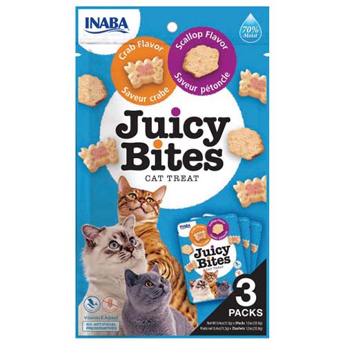 Juicy Bites Scallop & Crab Treats 3 x 11g