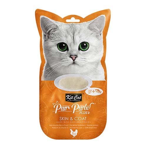 كيت كات مكافأة للقطط دجاج وزيت سمك 4*15 غرام