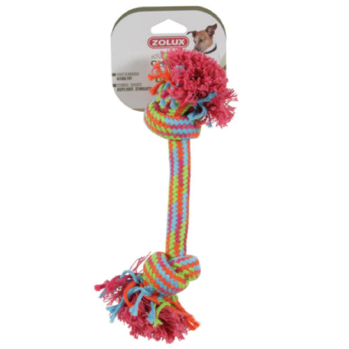 Zolux Coloured 2 Knot Rope Toy 25cm