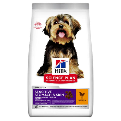 Hill's Science Plan Sensitive Stomach & Skin Small & Mini Adult Dog Food with Chicken 1.5kg