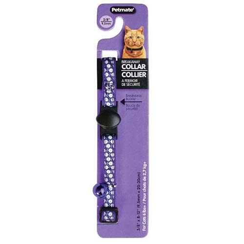 طوق قطط ملون من Petmate مقاس 20-30 سم (1 سم)