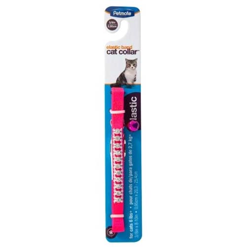 Petmate Elastic Pink Cat Collar 20-25cm (1cm)