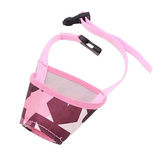 Pink Camo Nylon Dog Muzzle