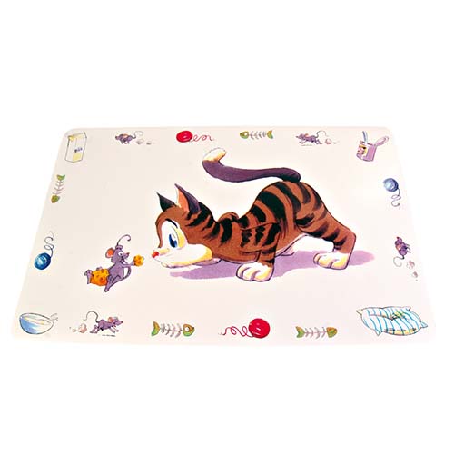 Playful Cat Food Mat