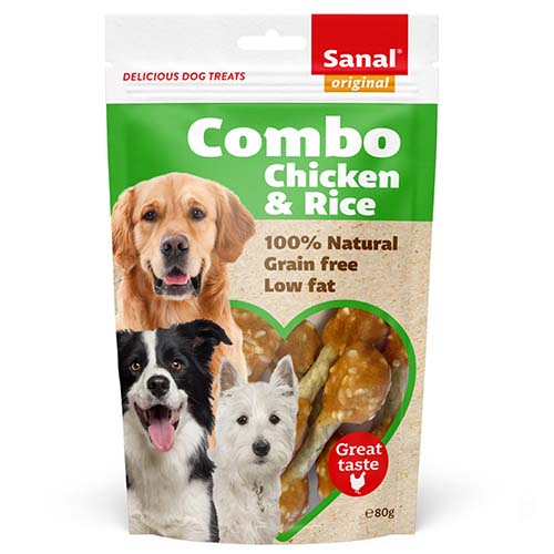 Sanal Dog Combo Chicken & Rice 80g